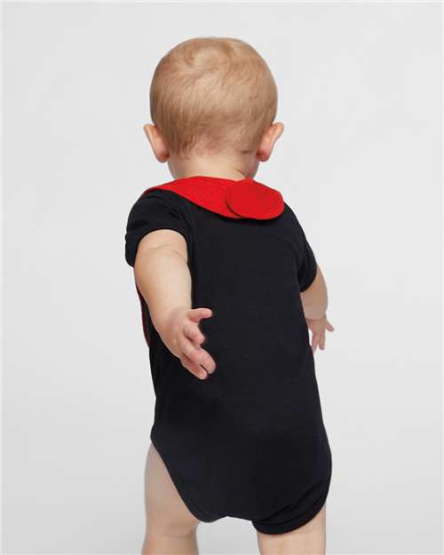Black Infant Baby Rib Bodysuit - 4400