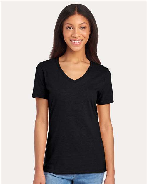 Black Ink Women's Premium Blend V-Neck - 560WVR