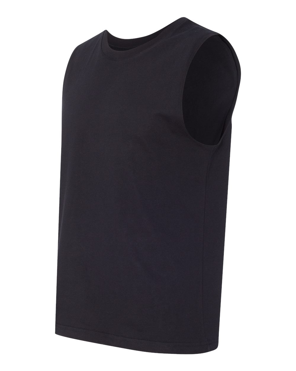 Black Jersey Muscle Tank - 3483