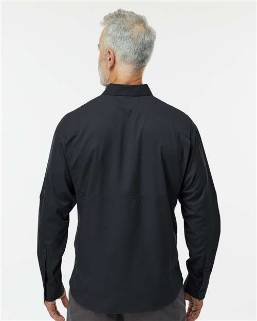 Black Kitty Hawk Performance Long Sleeve Fishing Shirt - 702