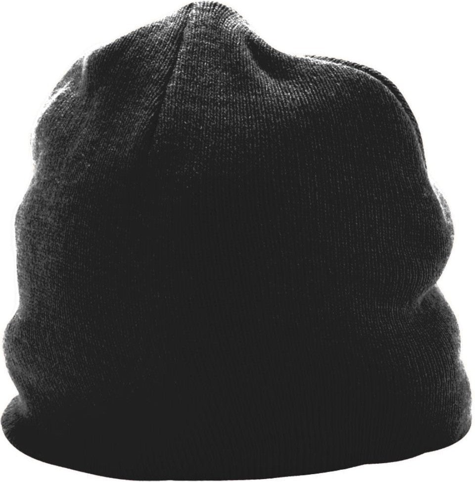 BLACK KNIT BEANIE