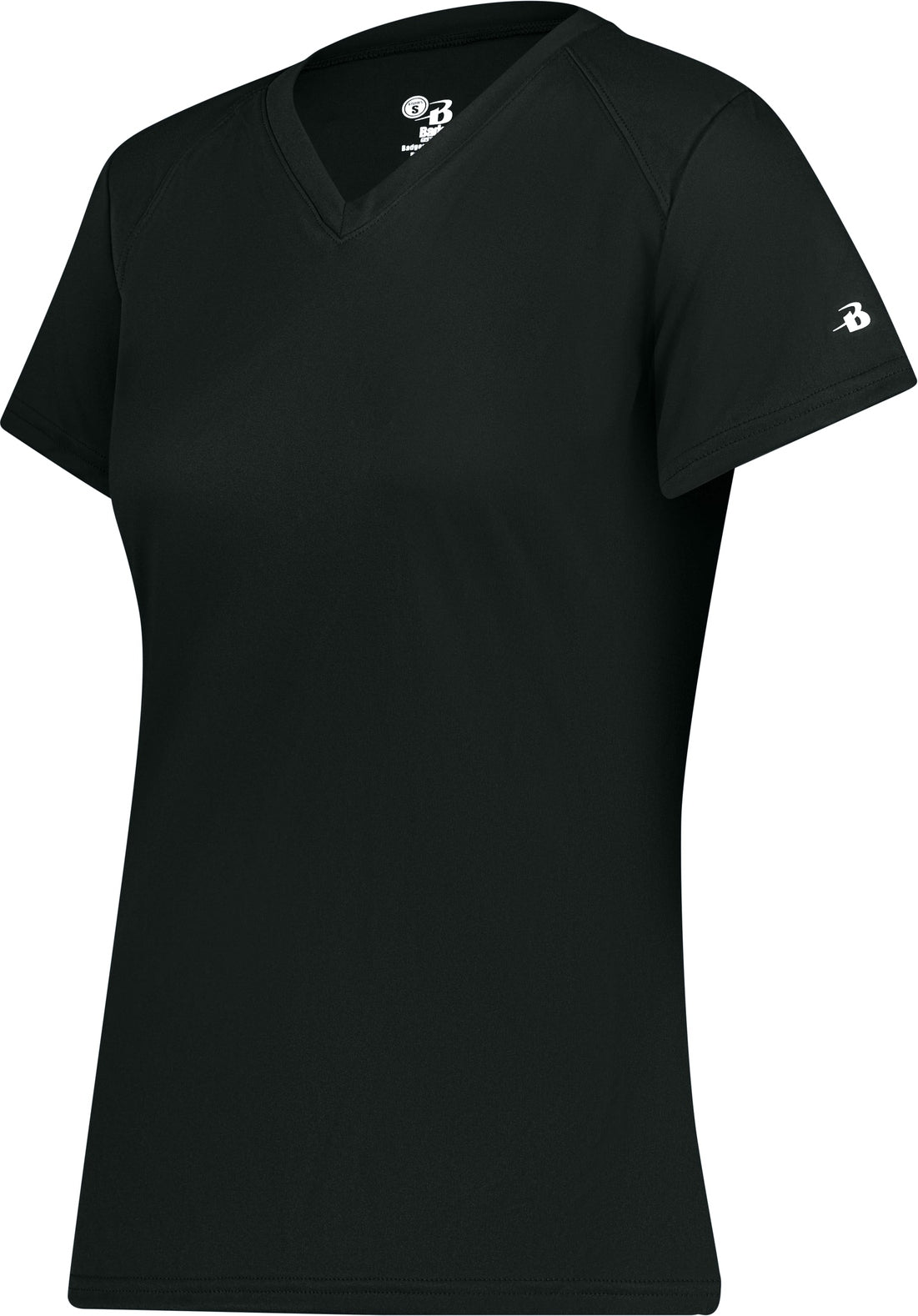 BLACK LADIES B-CORE V-NECK TEE