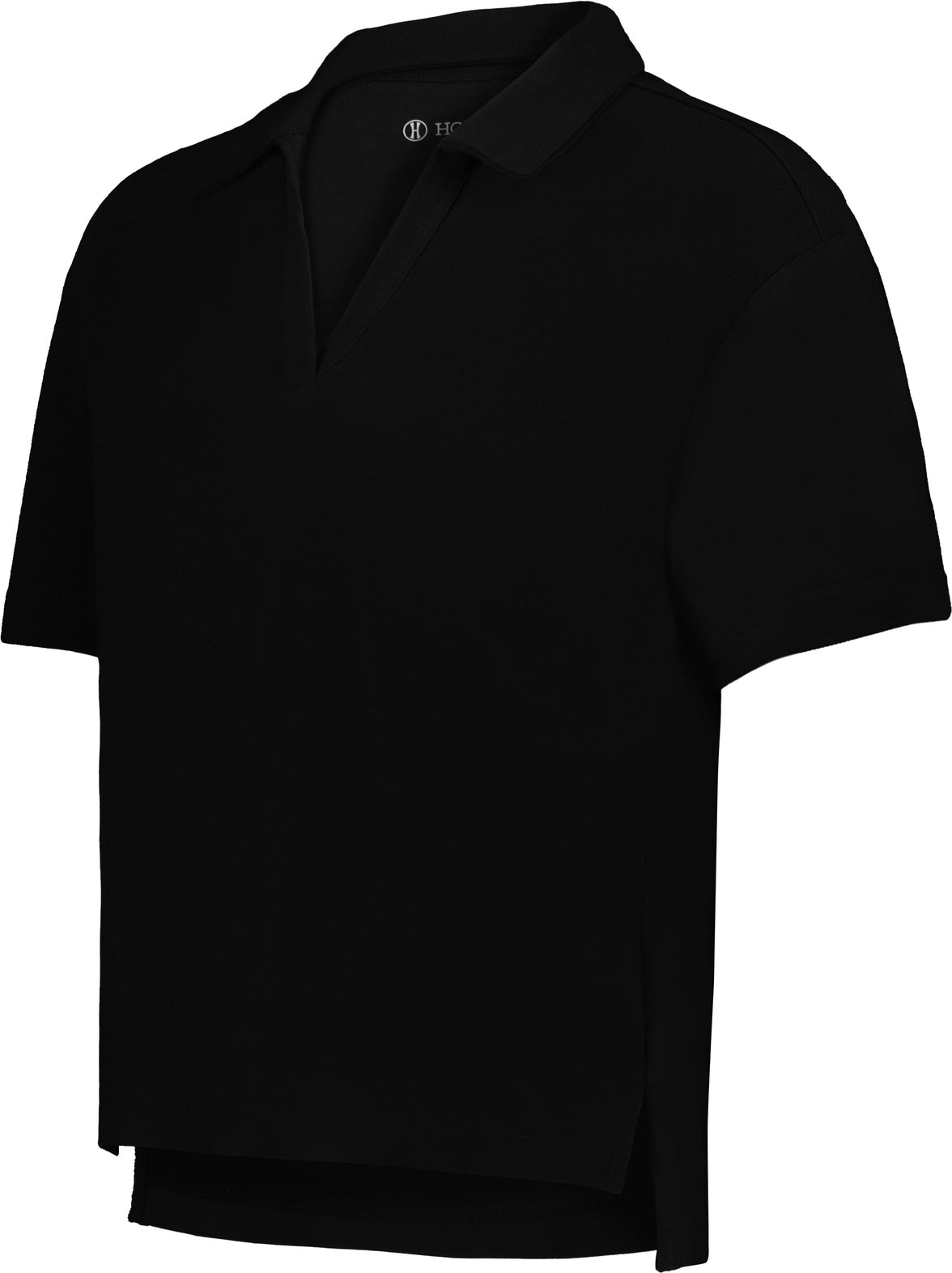 BLACK LADIES WAIST LENGTH POLO