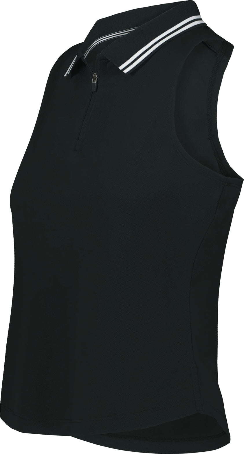 BLACK LDS COURT SLVLS POLO