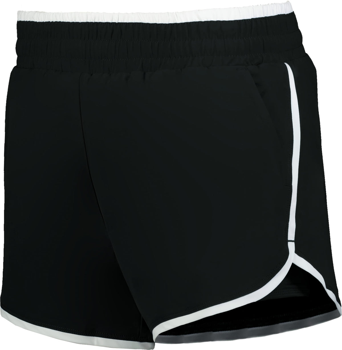 BLACK LDS DOUBLE COURT SHORTS