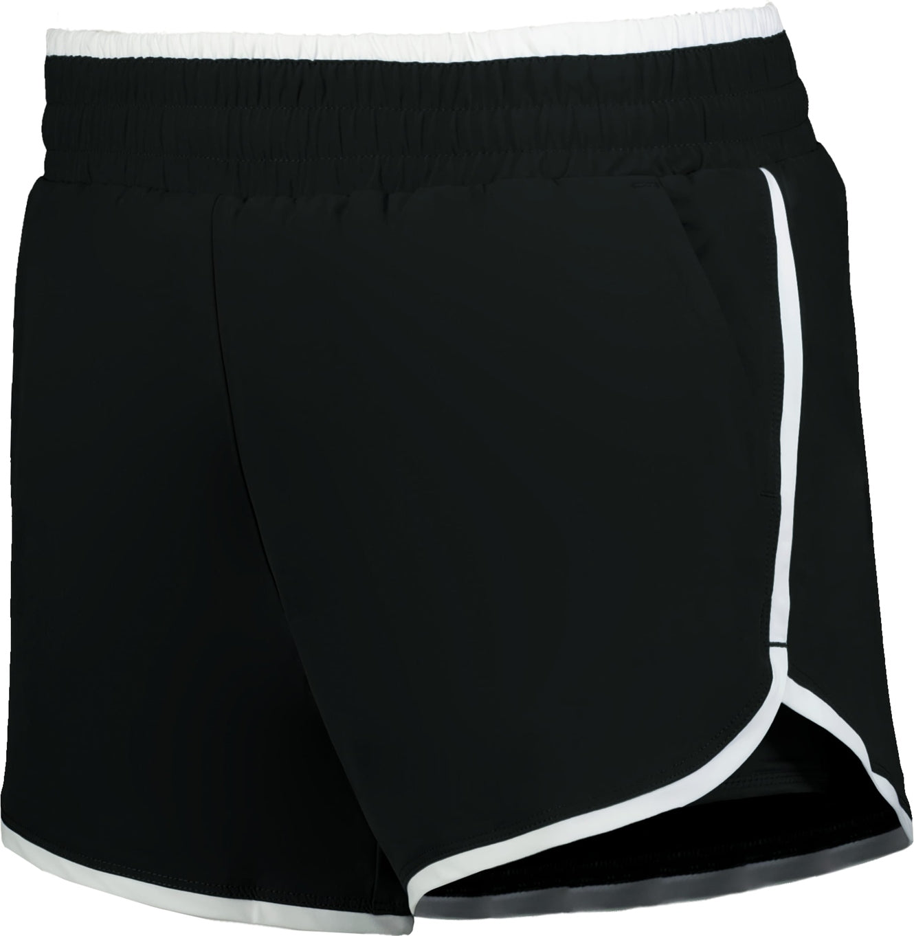 BLACK LDS DOUBLE COURT SHORTS
