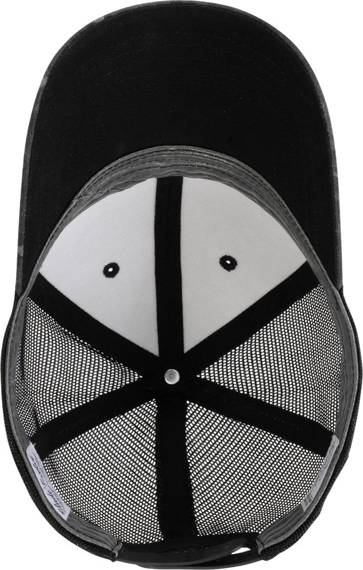 Black Leopard/ Black Women's Modern Trucker Cap - CHARLIE