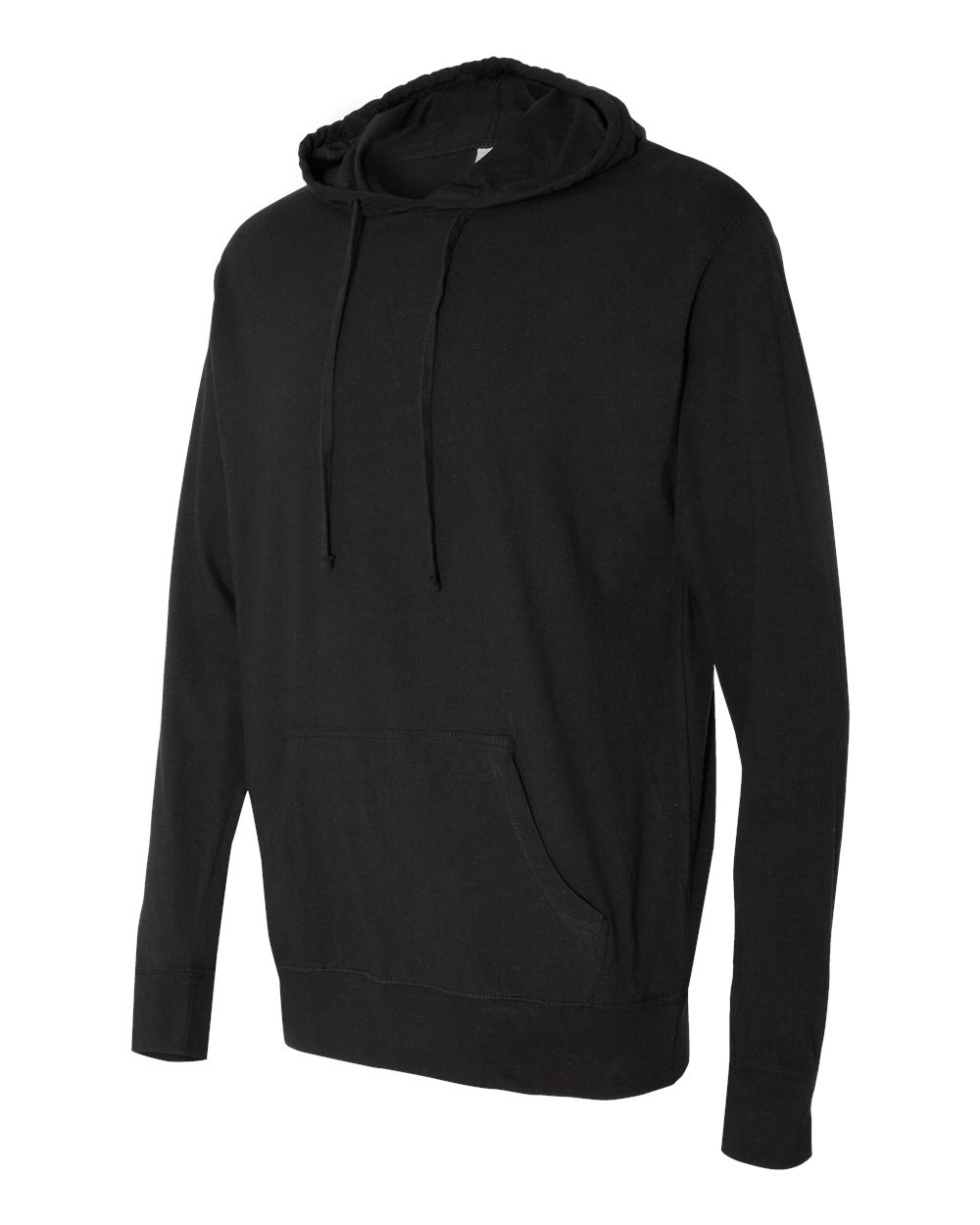 Black Lightweight Hooded Pullover T-Shirt - SS150J