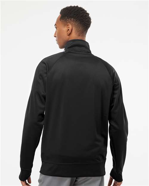 Black Lightweight Poly-Tech Full-Zip Track Jacket - EXP70PTZ