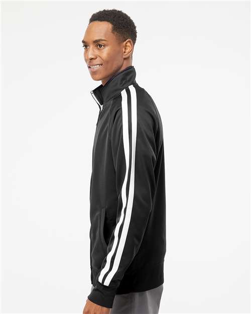 Black Lightweight Poly-Tech Full-Zip Track Jacket - EXP70PTZ