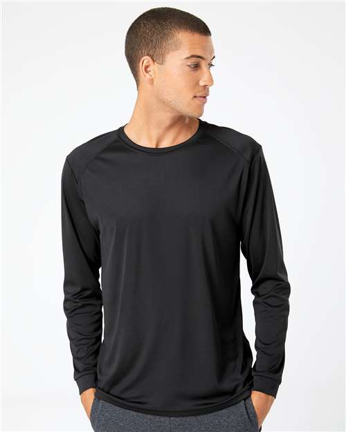 Black Long Islander Performance Long Sleeve T-Shirt - 210