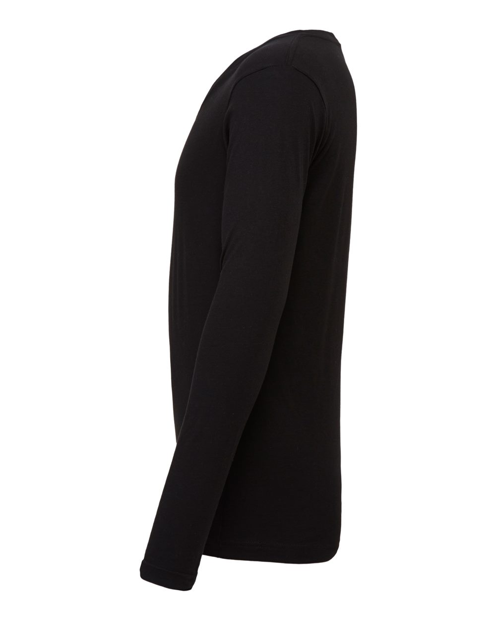 Black Long Sleeve V-Neck Tee - 3425