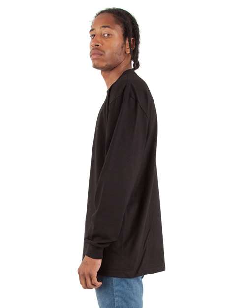 Black Max Heavyweight Long Sleeve T-Shirt - SHMHLS