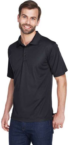 Black Men&#39;s Cool &amp; Dry Mesh Piqué Polo - 8210