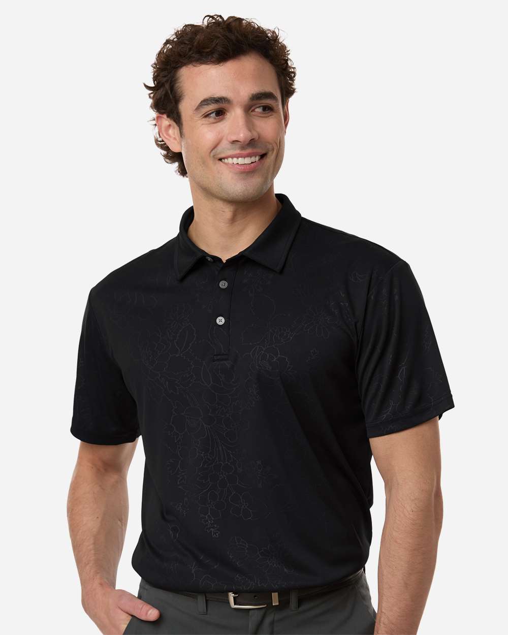 Black Men's Ehrman Polo - SW5100