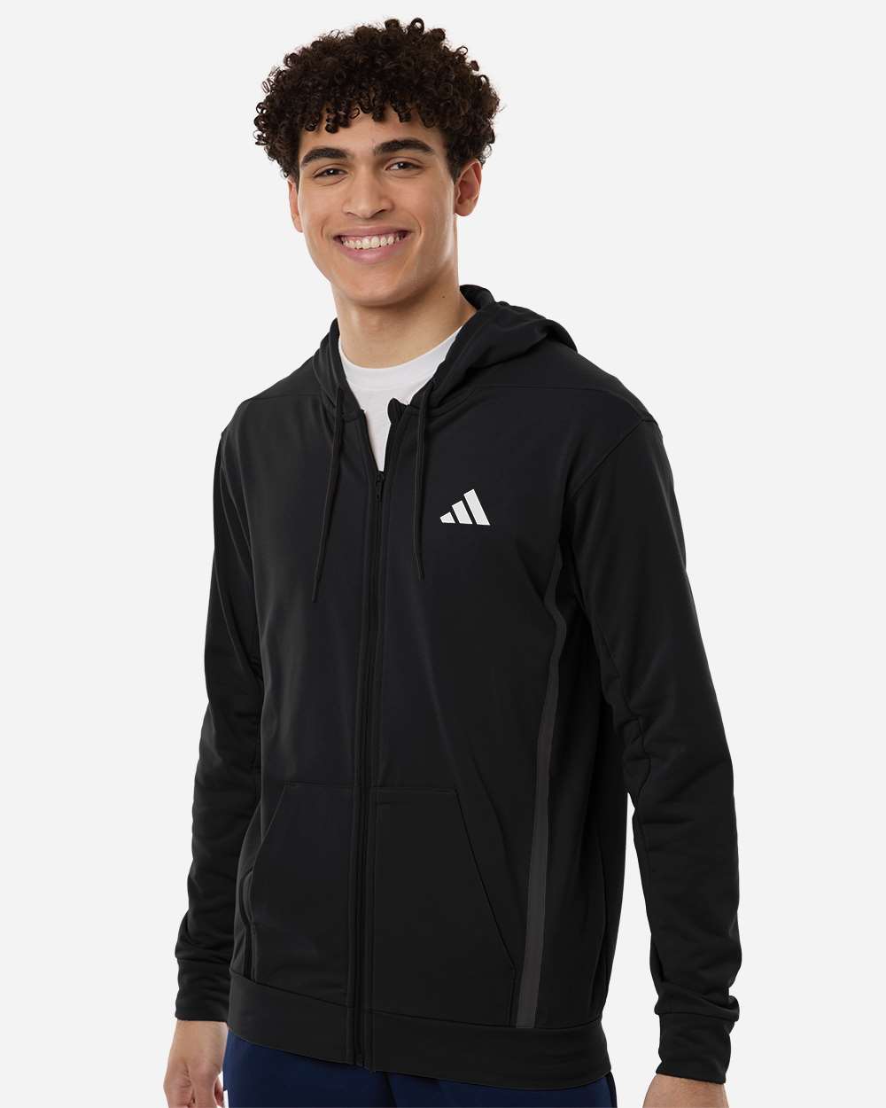Black Men's Game & Go Fleece Full-Zip Hooded Sweatshirt - AT208