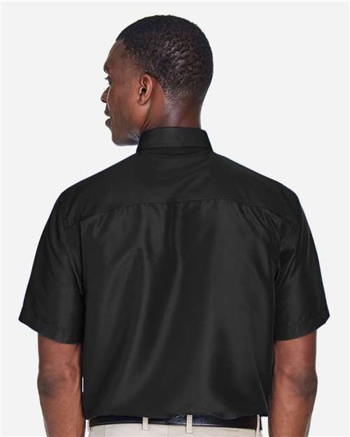 Black Men's Key West Short Sleeve Performance Staff Shirt - M580