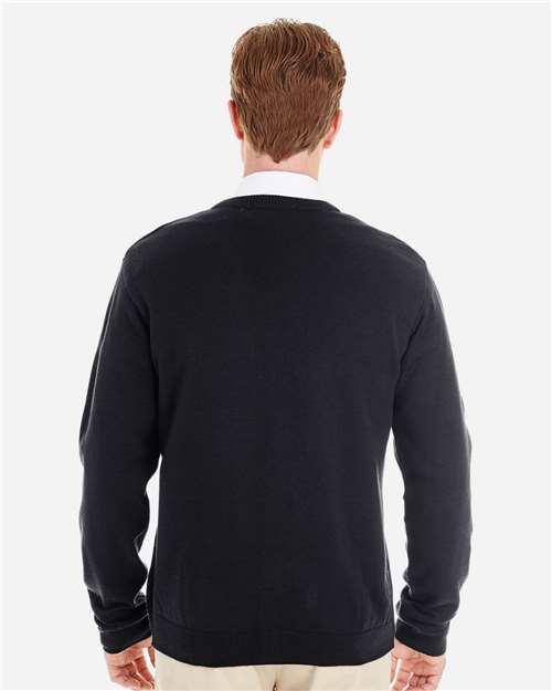 Black Men&#39;s Pilbloc™ V-Neck Button Cardigan Sweater - M425