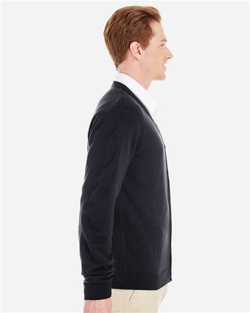 Black Men&#39;s Pilbloc™ V-Neck Button Cardigan Sweater - M425