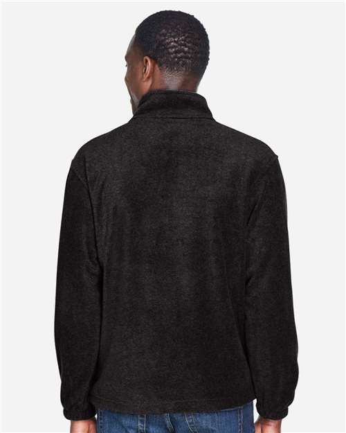Black Men&#39;s Quarter-Zip Fleece Pullover - M980
