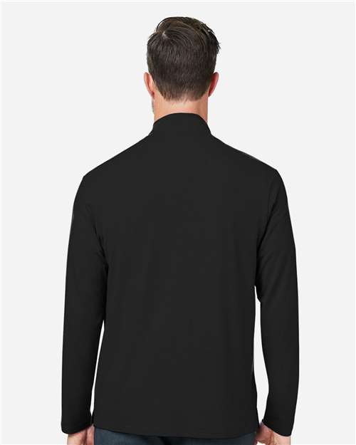 Black Men&#39;s Raleigh Stretch Quarter-Zip Pullover - DG425