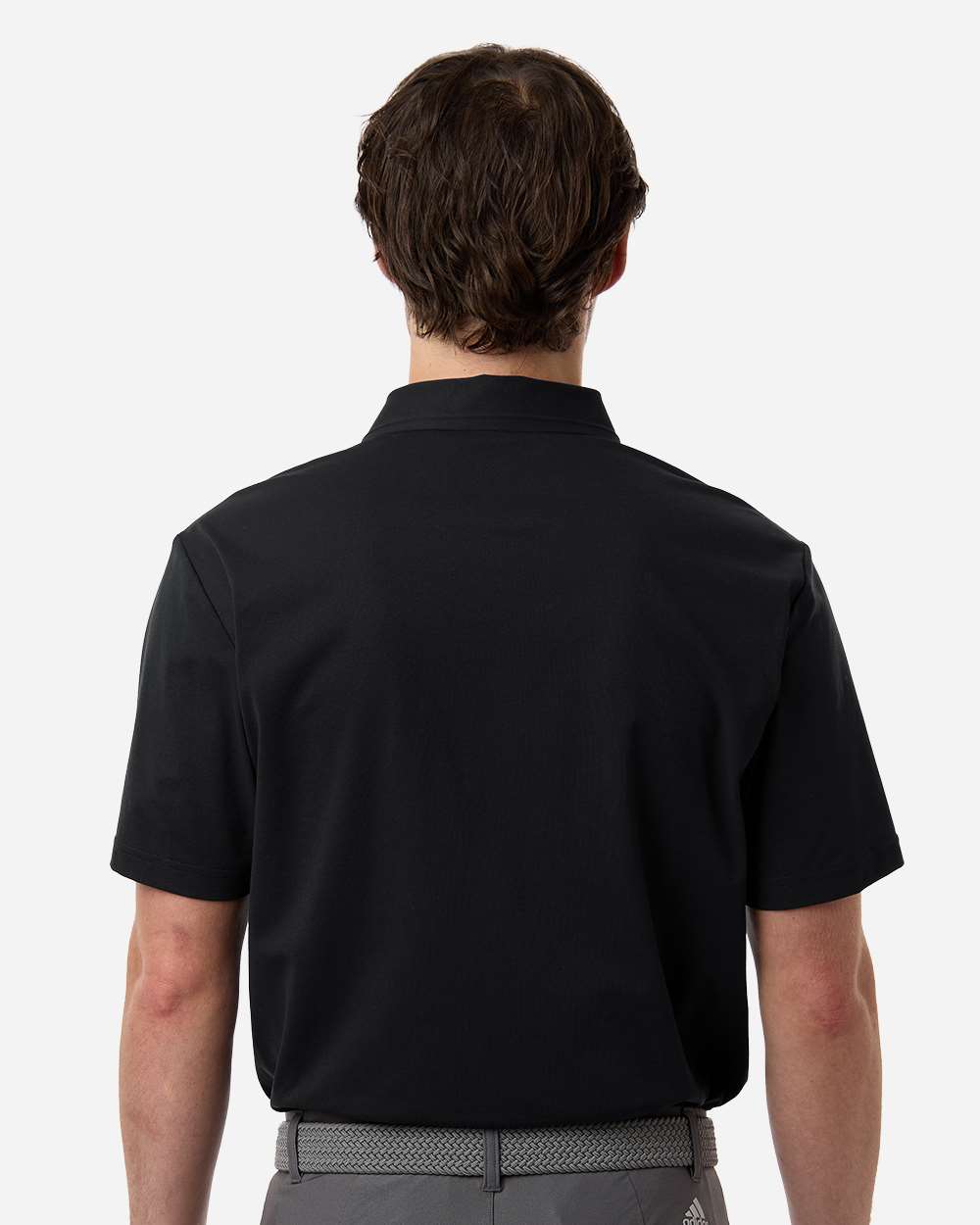 Black Men's Ultimate365 Tour Twistknit Polo - A2013 plain