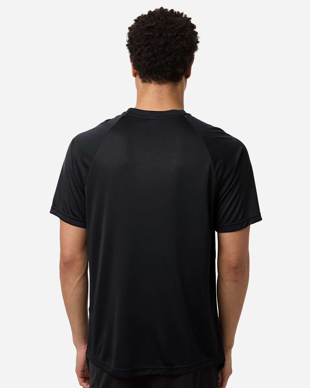 Black Men's Zone Performance Henley - TT11HN plain