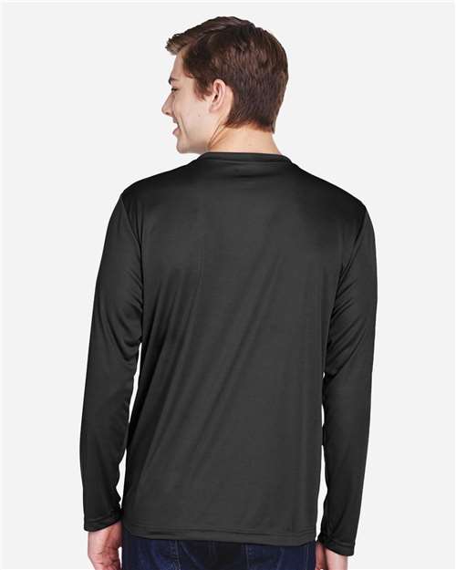 Black Men's Zone Performance Long Sleeve T-Shirt - TT11L
