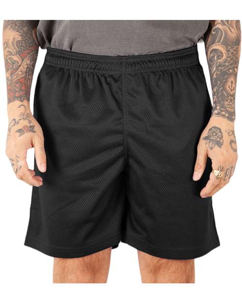 Black Mesh PE Gym Shorts - SHMPS