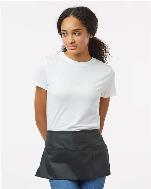 Black Midweight Cotton Twill Waist Apron - 5500