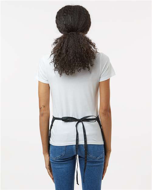Black Midweight Cotton Twill Waist Apron - 5500