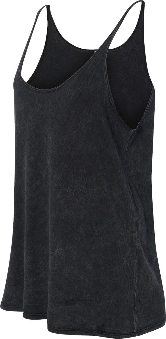 Black Mineral Wash Women's Slouchy Tank - 8838