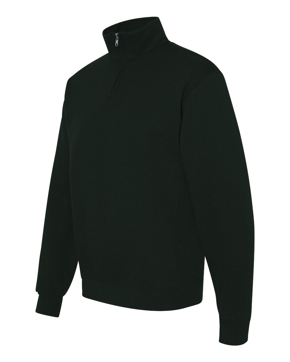 Black Nublend® Cadet Collar Quarter-Zip Sweatshirt - 995MR