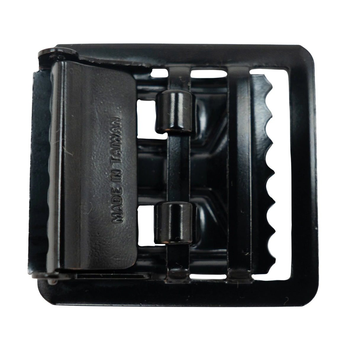 Black Open Face Web Belt Buckle