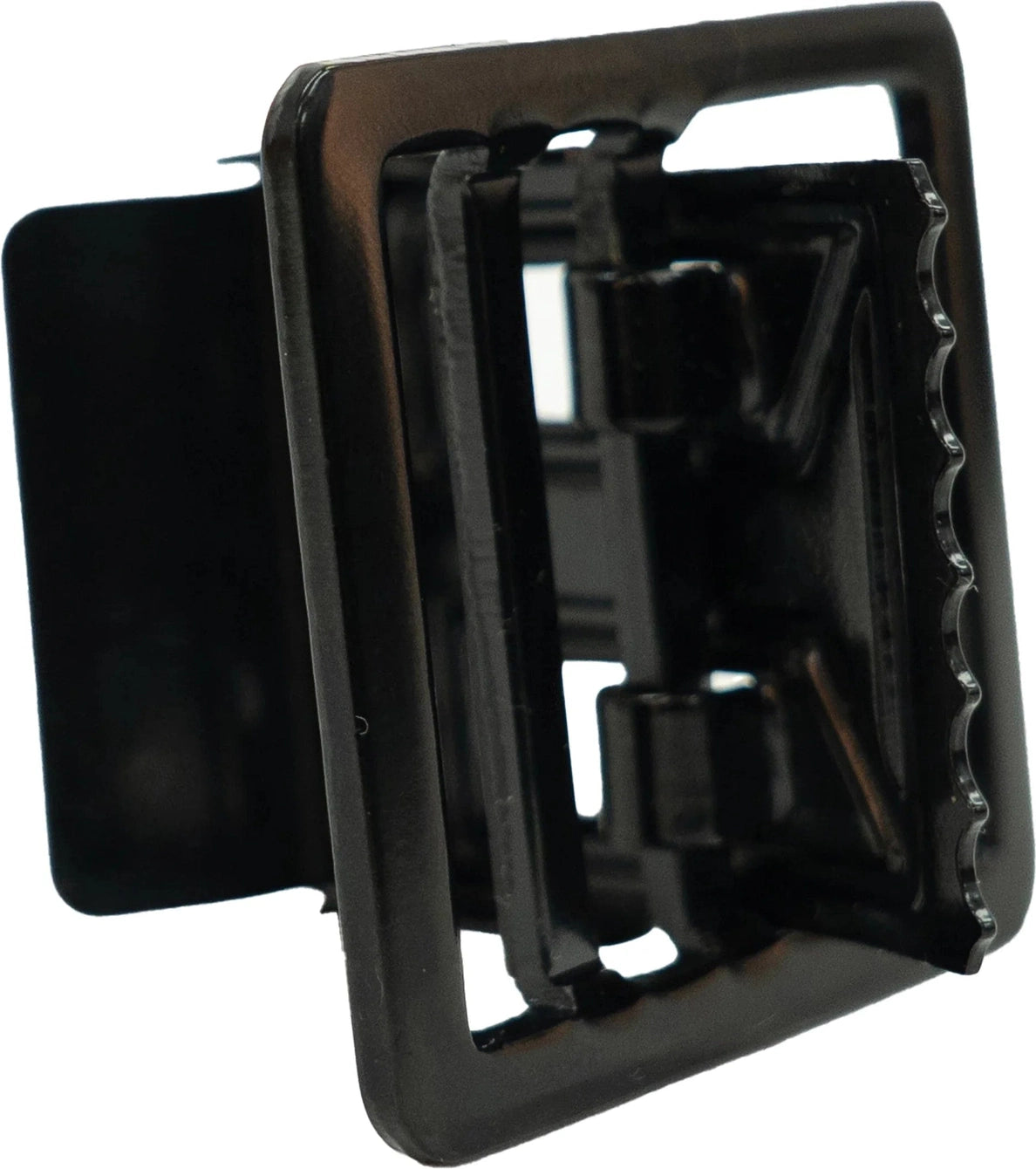 Black Open Face Web Belt Buckle