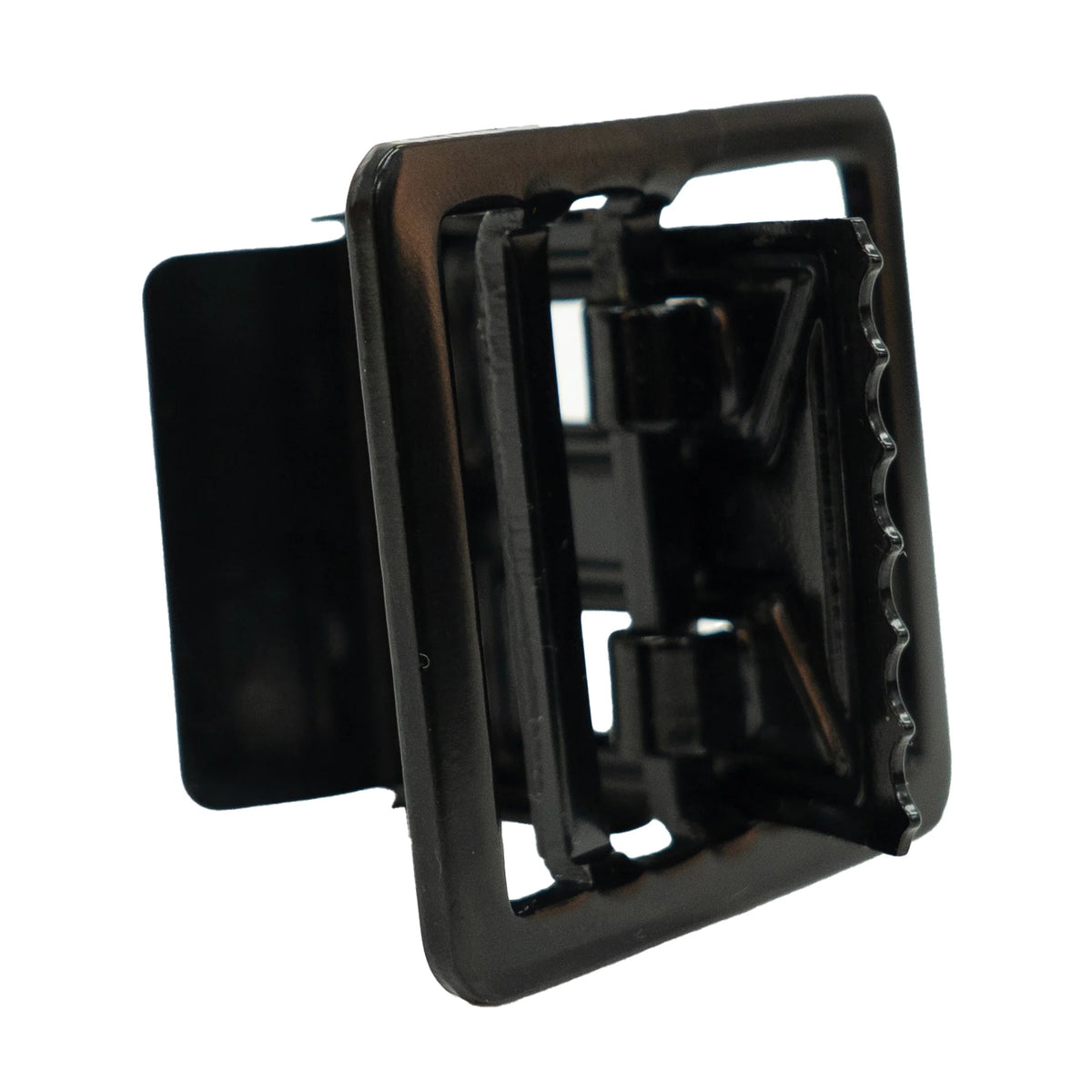 Black Open Face Web Belt Buckle