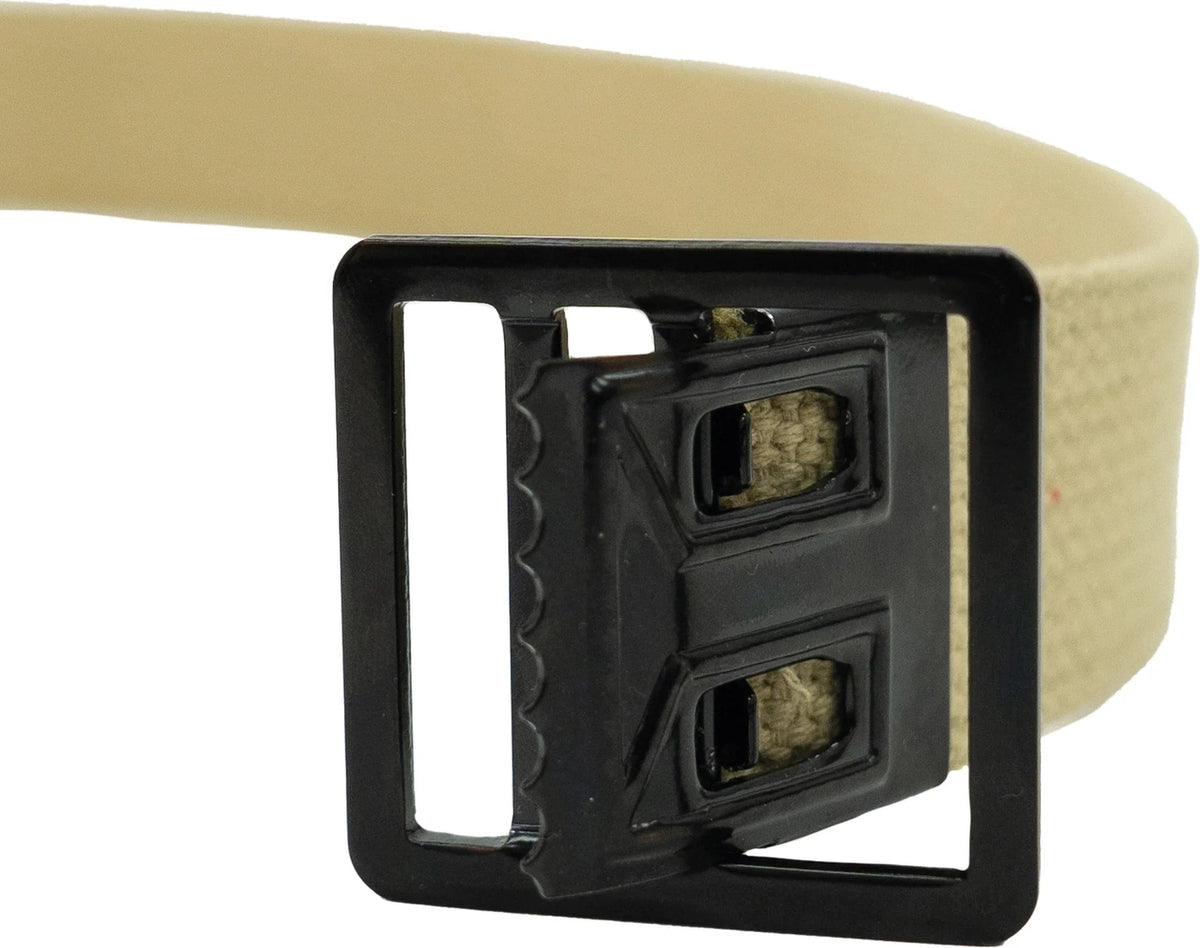 Black Open Face Web Belt Buckle