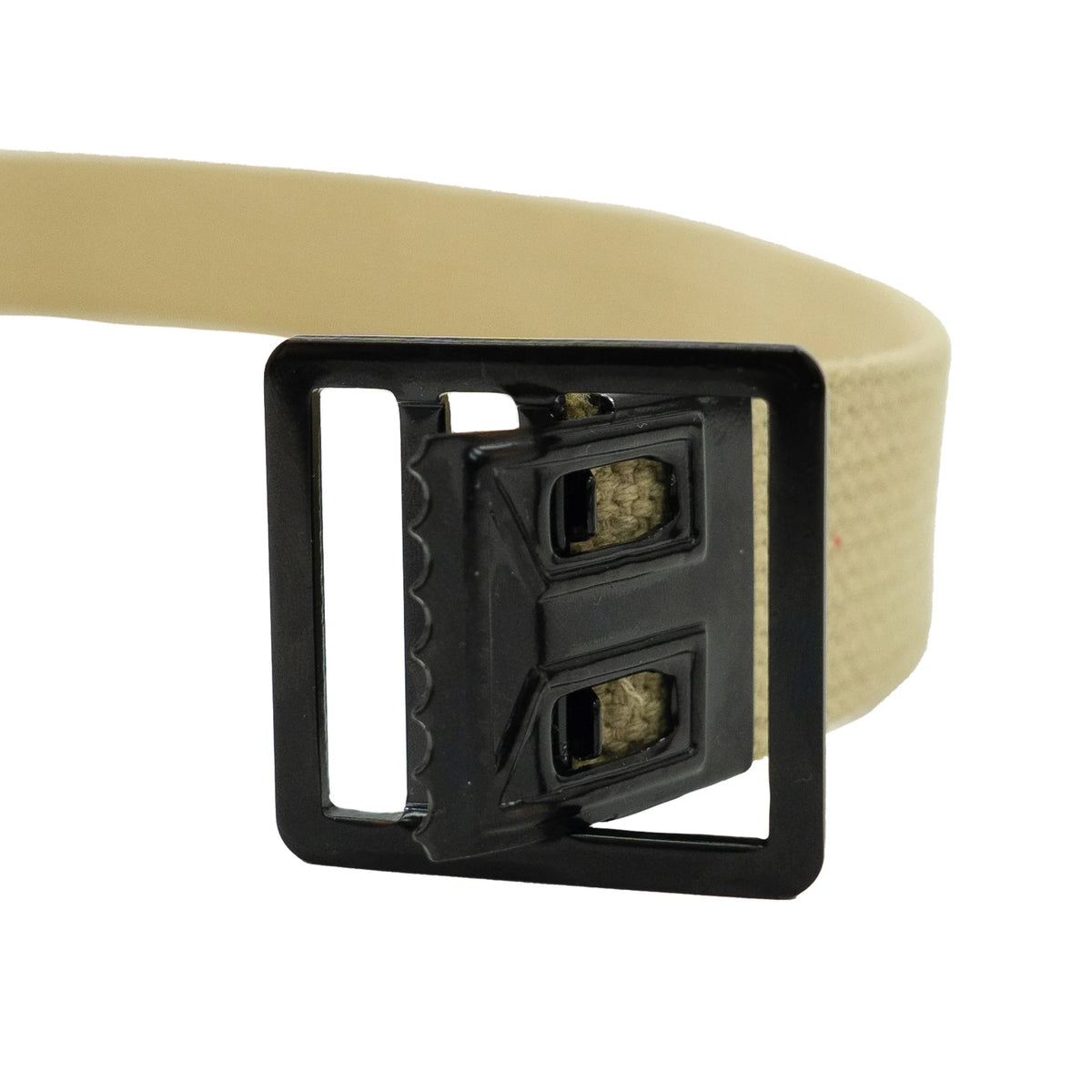 Black Open Face Web Belt Buckle