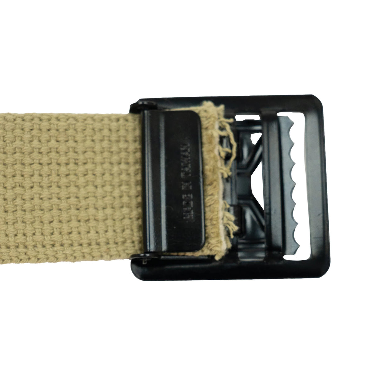 Black Open Face Web Belt Buckle