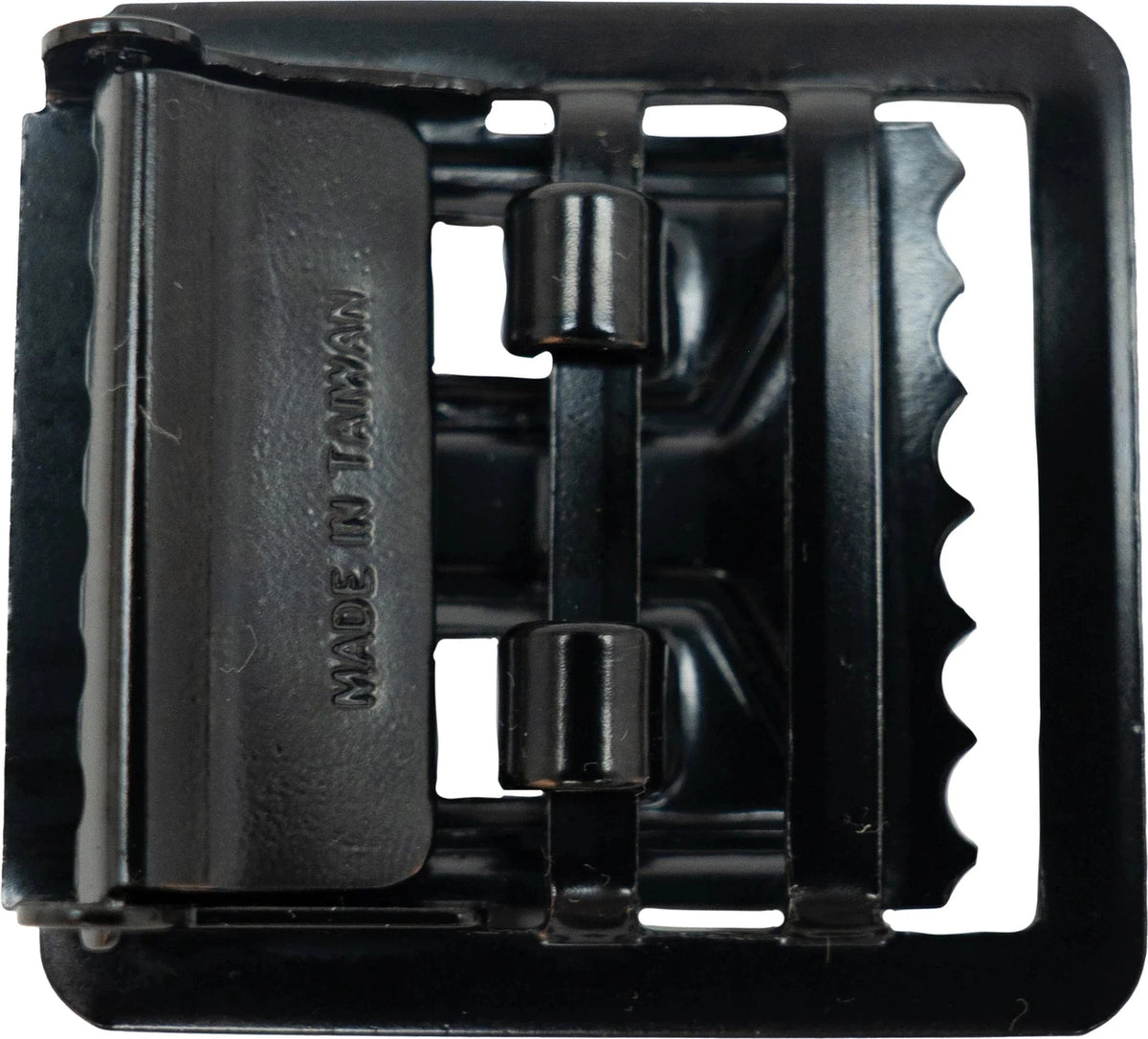 Black Open Face Web Belt Buckle