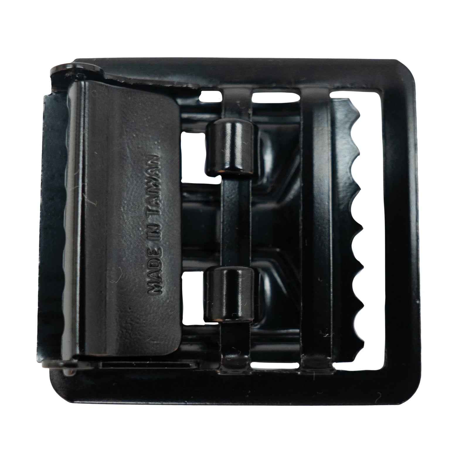 Black Open Face Web Belt Buckle