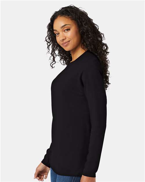 Black Perfect-T Long Sleeve T-Shirt - 498L