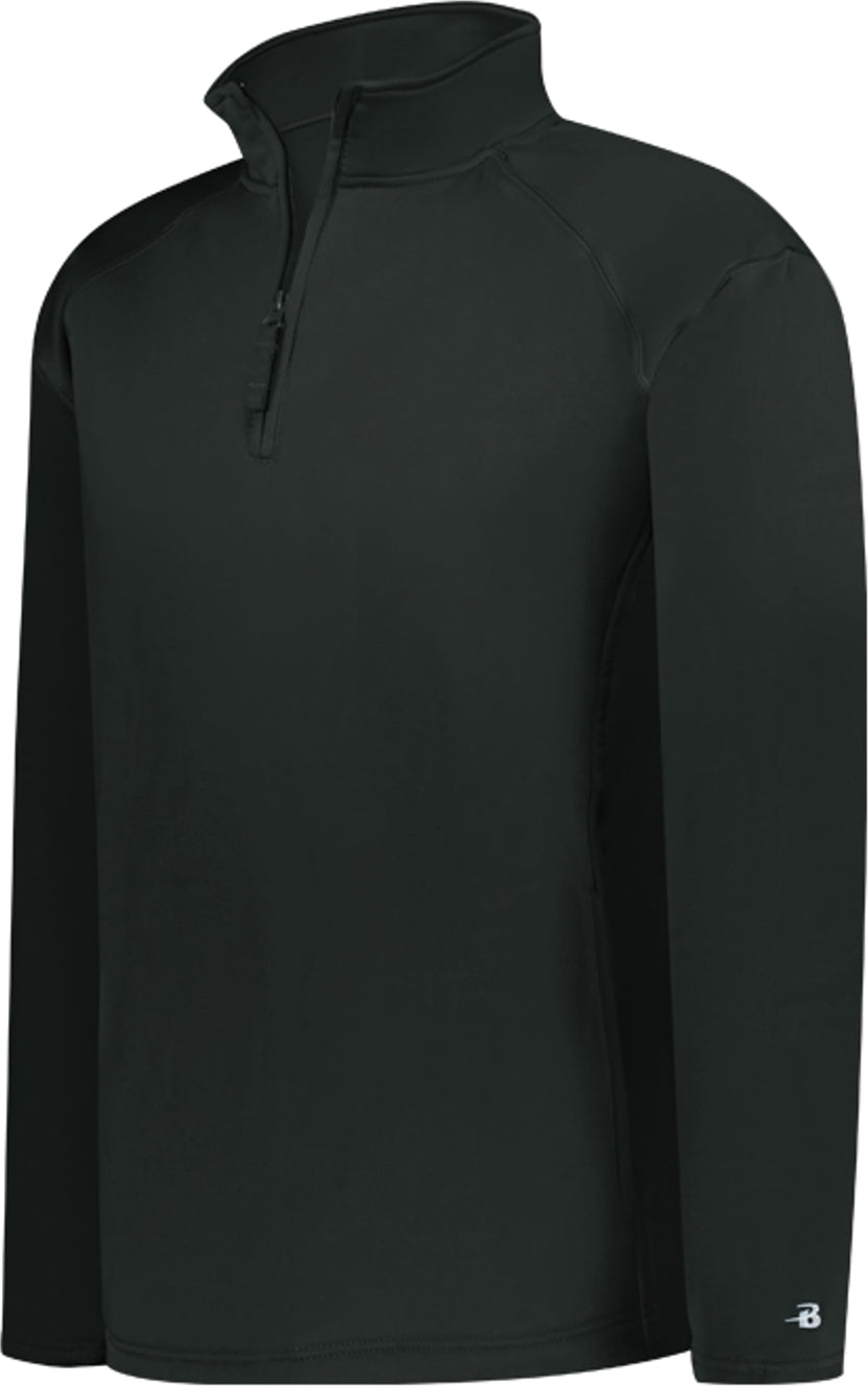 BLACK PERFORMANCE FLEECE 1/4 ZIP PUL