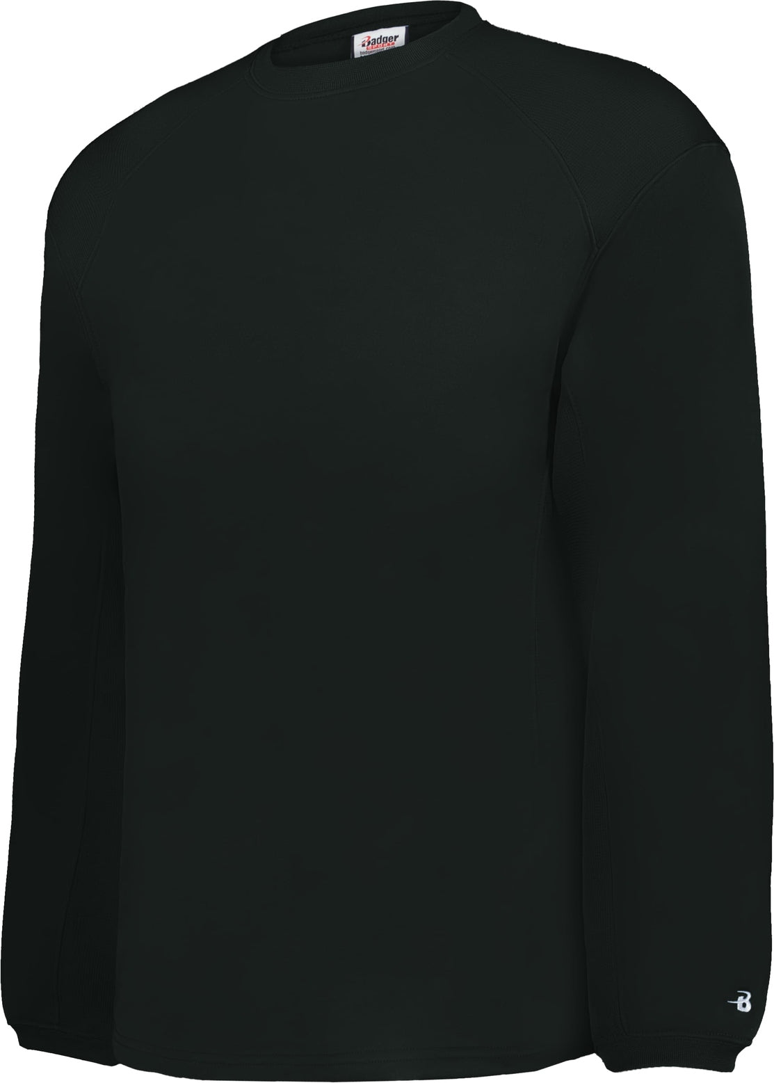 BLACK PERFORMANCE FLEECE CREW