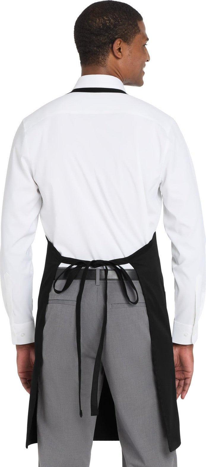 Black Port Authority Easy Care Tuxedo Apron with Stain Release. A704