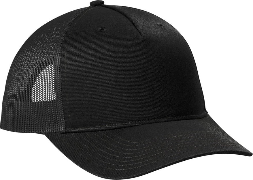 Black Port Authority Snapback Five-Panel Trucker Cap C405