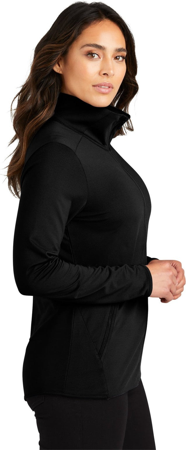 Black Port Authority Women's Accord Stretch Fleece Full-Zip LK595