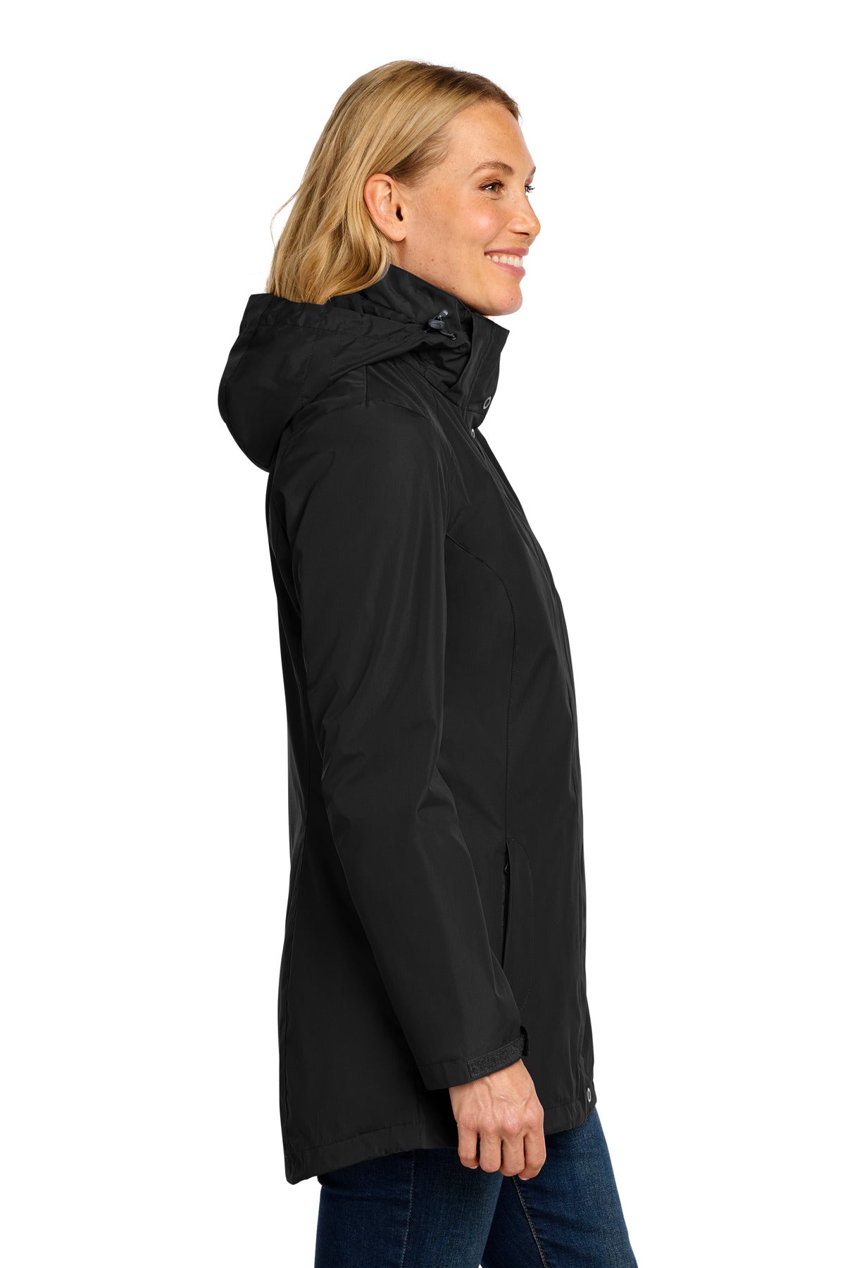 Black Port Authority Women's All-Weather 3-in-1 Jacket L123