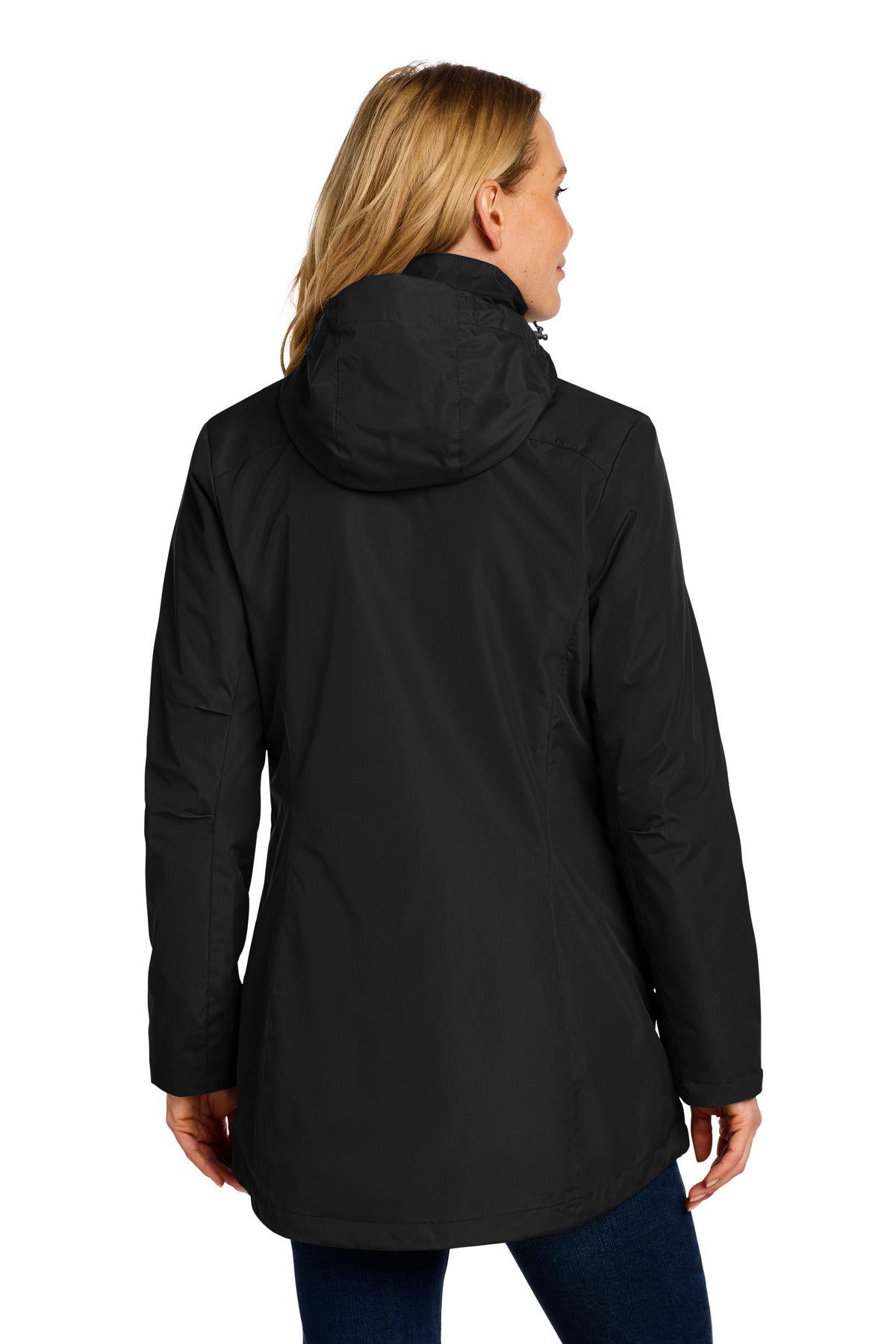 Black Port Authority Women's All-Weather 3-in-1 Jacket L123