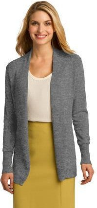 Black Port Authority Women's Open Front Cardigan Sweater. LSW289